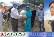 গোবিন্দগঞ্জে বেঁদে পরিবারের পাশে অলিউর রহমান চৌধুরীর পরিবার